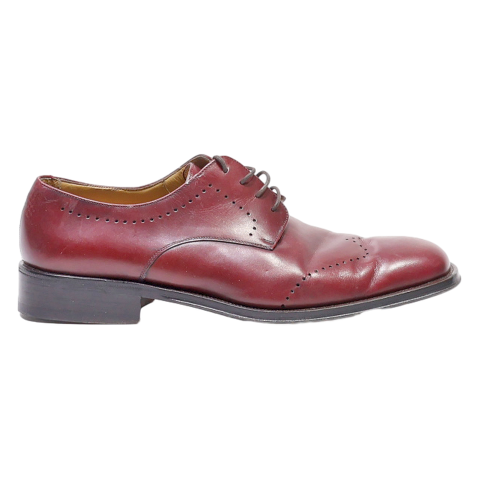 BALLY TOLONES Oxford Shoes Maroon Leather Mens UK 7 eBay